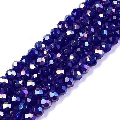 Electroplate Glass Beads Strands LS-EGLA-A044-T3mm-B06-1