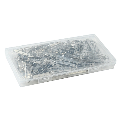 120Pcs Iron Brooch Findings IFIN-YW0003-50-1