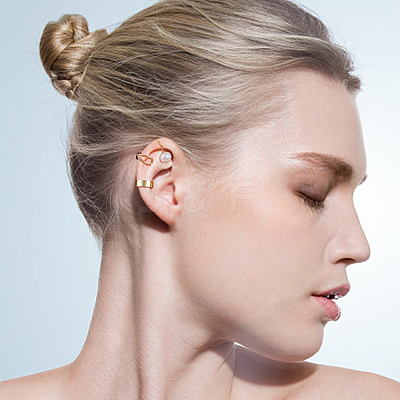 12Pcs 12Pcs Wave & Criss Cross Alloy Cuff Earrings EJEW-AN0001-78-1