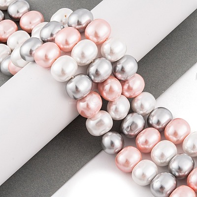 Shell Pearl Beads Strands BSHE-L035-E06-1