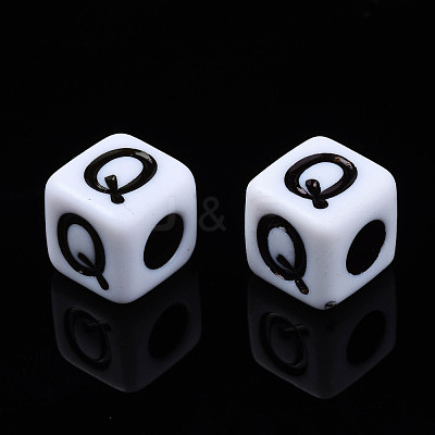 Opaque Acrylic Beads SACR-S273-35E-01-1