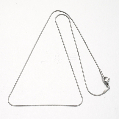 Tarnish Resistant 304 Stainless Steel Snake Chains Necklaces STAS-F094-23P-1