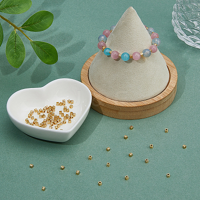 100Pcs Brass Beads KK-FI0001-03B-1