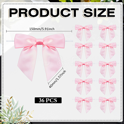 36Pcs Polyester Packaging Ribbon Bowknot AJEW-ME0003-02C-1