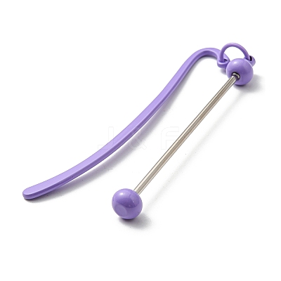 Iron & Alloy Bookmarks with Beadable Bar Pendant AJEW-G055-02C-1