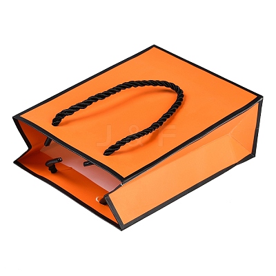 Rectangle Paper Bags with Twisted Rope Handles CARB-L011-01A-02-1