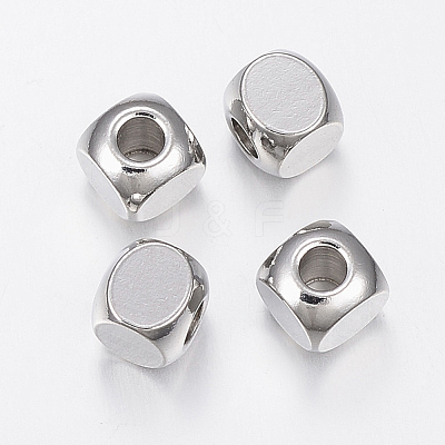 Tarnish Resistant 304 Stainless Steel Beads STAS-H426-02-6MM-1