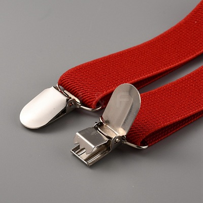 Adjustable Polyester Y-Shaped Heavy Duty Suspenders AJEW-WH0307-23I-1
