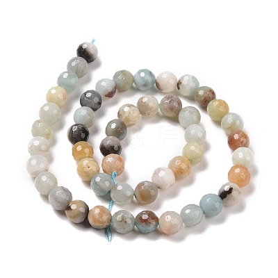 Natural Flower Amazonite Beads Strands G-E571-26B-1