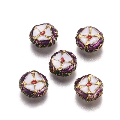 (Clearance Sale)Alloy Enamel Beads ENAM-G155-01G-1