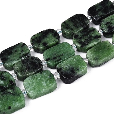 Natural Ruby in Zoisite Beads Strands G-C098-A38-01-1