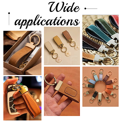5 Sets 5 Colors Alloy Keychain Clasps DIY-WR0001-93-1