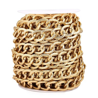 Aluminium Textured Curb Chains CHA-T001-50G-1