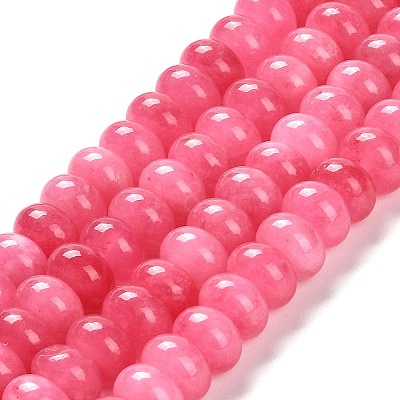 Dyed Natural White Jade Beads Strands X-G-G107-A03-01-1
