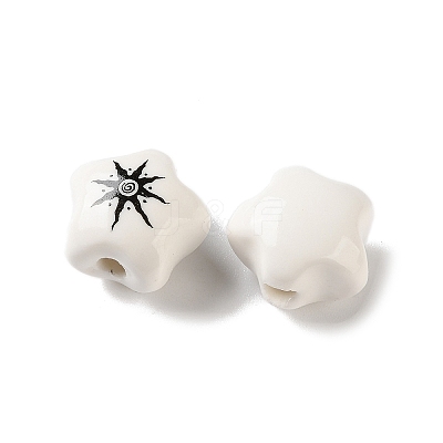 Printed Handmade Porcelain Beads PR-CBA3F2D-05D-1
