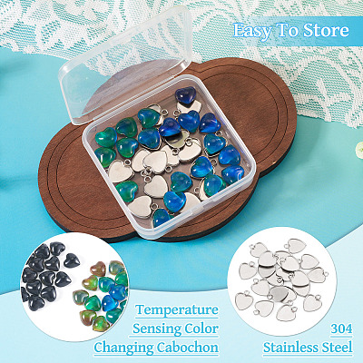 20Pcs 304 Stainless Steel Pendant Cabochon Settings for Fashion Jewelry STAS-TA0006-23-1