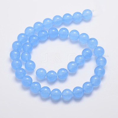 Natural & Dyed Malaysia Jade Bead Strands G-A146-10mm-A20-1