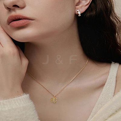 4Pcs Brass Micro Pave Cubic Zirconia Charms KK-LP0004-09G-1
