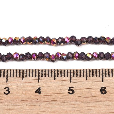 Electroplate Glass Beads Stradns EGLA-H114-02A-04-1