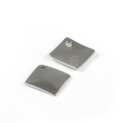 Tarnish Resistant 304 Stainless Steel Rhombus Pendants STAS-G130-07P-1