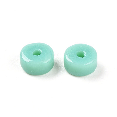 Opaque Solid Color Glass Beads GLAA-N007-6x3mm-A04-1