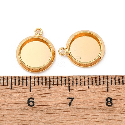 Brass Pendant Cabochon Settings KK-F898-20A-G-1