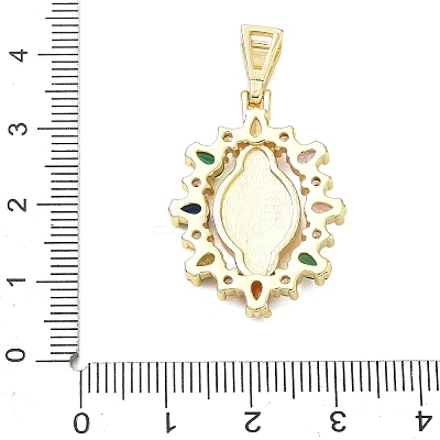 Religion Brass Pave Cubic Zirconia Pendants CU-CBA83A6-01C-G-1