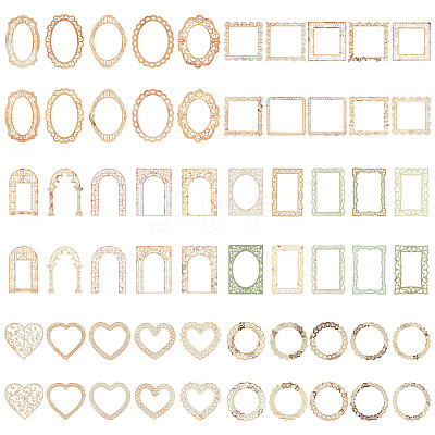 6 Sets 6 Styles Hollow Scrapbook Paper Pads SCRA-GF0001-07-1
