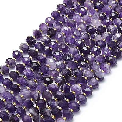 Natural Amethyst Beads Strands G-P573-A31-01-1