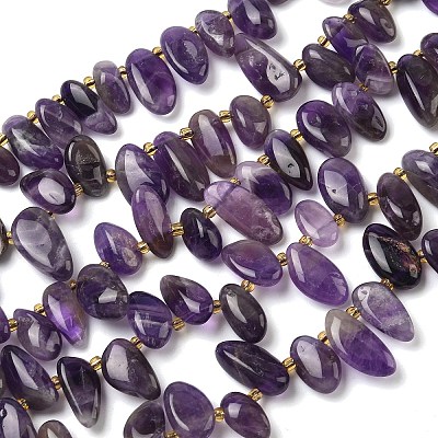 Natural Amethyst Beads Strands G-P604-A16-01-1