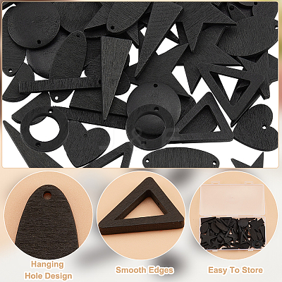 DIY Jewelry Making Finding Kit WOOD-PH0002-46-1