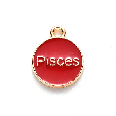 Alloy Enamel Pendants ENAM-S124-01A-07H-1