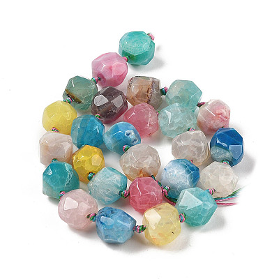 Natural Agate Beads Strands G-P535-B02-01-1