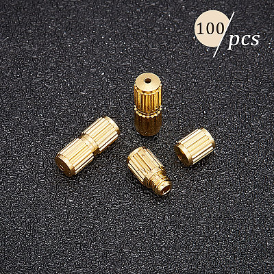Brass Screw Clasps KK-FH0001-07G-1