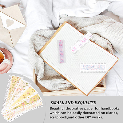 3 Sets 3 Colors Paper Hollow Lace Scrapbook Paper Pads Sets DIY-CP0008-93A-1
