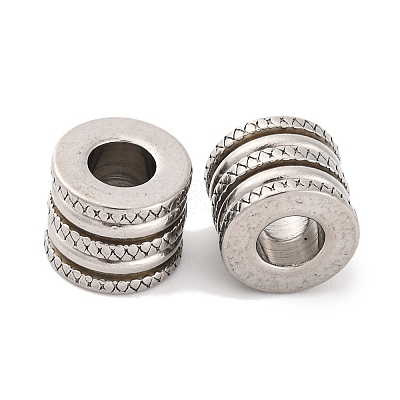 Non-Tarnish 304 Stainless Steel European Beads STAS-I149-34P-1