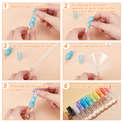 Transparent Glass Spray Bottles Sets DIY-BC0006-28C-1
