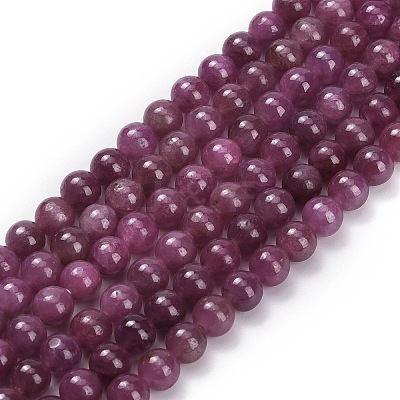 Natural Ruby Beads Strands G-L631-A01-5mm-AA-1
