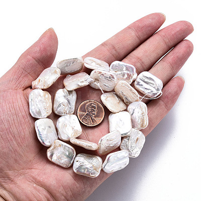 Natural Keshi Pearl Beads Strands PEAR-S020-K04-1