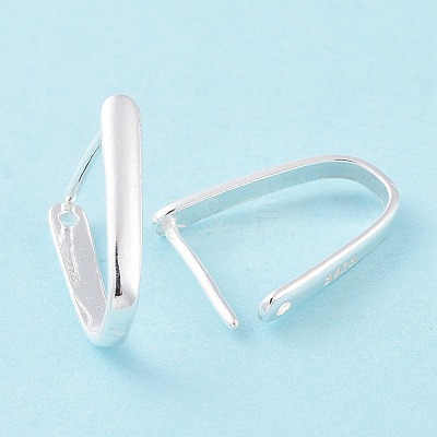 925 Sterling Silver Ice Pick Pinch Bails STER-D035-23S-03-1