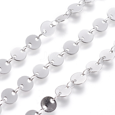 Tarnish Resistant 304 Stainless Steel Link Chains CHS-L019-01B-P-1