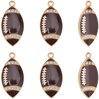 20Pcs Alloy Enamel Pendants ENAM-SC0008-18-1