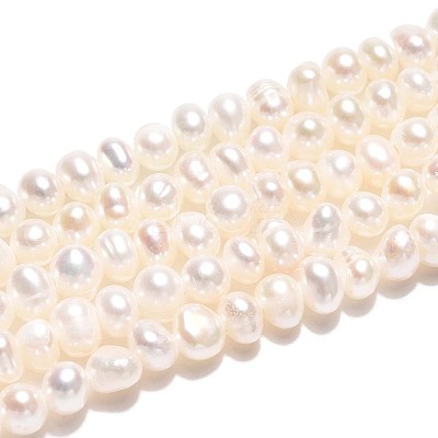 Natural Cultured Freshwater Pearl Beads Strands PEAR-T006-16B-1