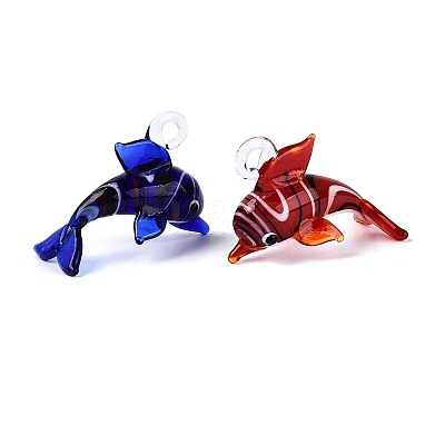 Handmade Lampwork Pendants LA-N048-23-1