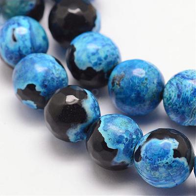 Natural Fire Crackle Agate Bead Strands G-K166-06F-10mm-11-1