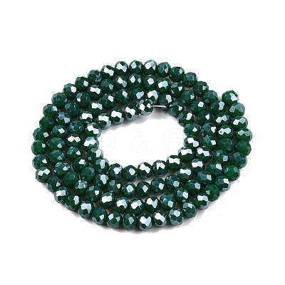 Electroplate Glass Beads Strands EGLA-A044-P4mm-A09-1