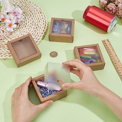 Foldable Square Paper Storage Gift Boxes CON-WH0110-42A-03-1