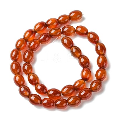 Oval Natural Carnelian Beads Strands G-D622-06-A-1