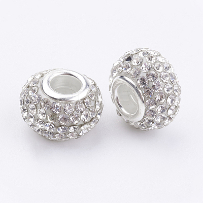 Grade A Rhinestone European Beads LS-CPDL-H001-7-1