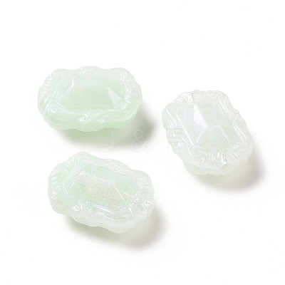 Opaque Acrylic Beads OACR-E015-07G-1